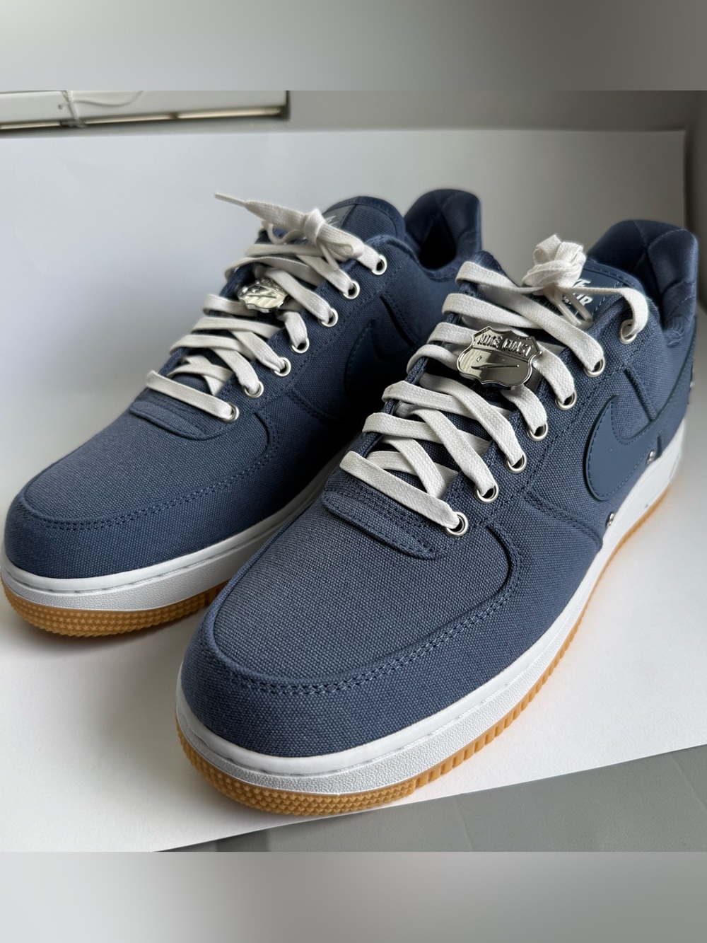 Nike AirForce 1 NEW Low PRM FJ4434-491 West Coast Diffused Blue Mens Size 11